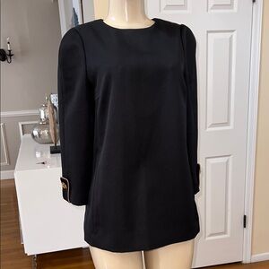 Louis Vuitton Stylish Black Blazer with Gold Button